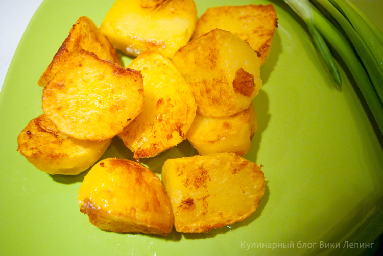 хрустящие картофельные дольки по-деревенски