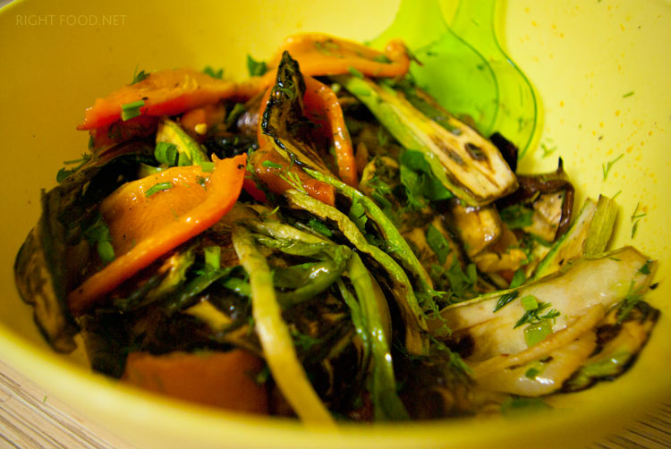 овощи на мангале салат из овощей-гриль