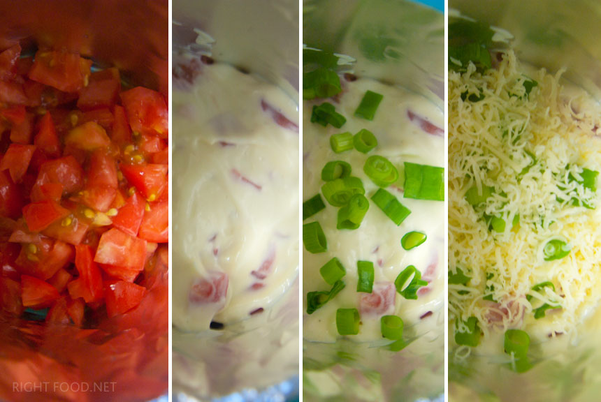 Слоеный салат с красной рыбой, сыром и помидорами. Пошаговый рецепт с фото. Кулинарный блог Вики Лепинг