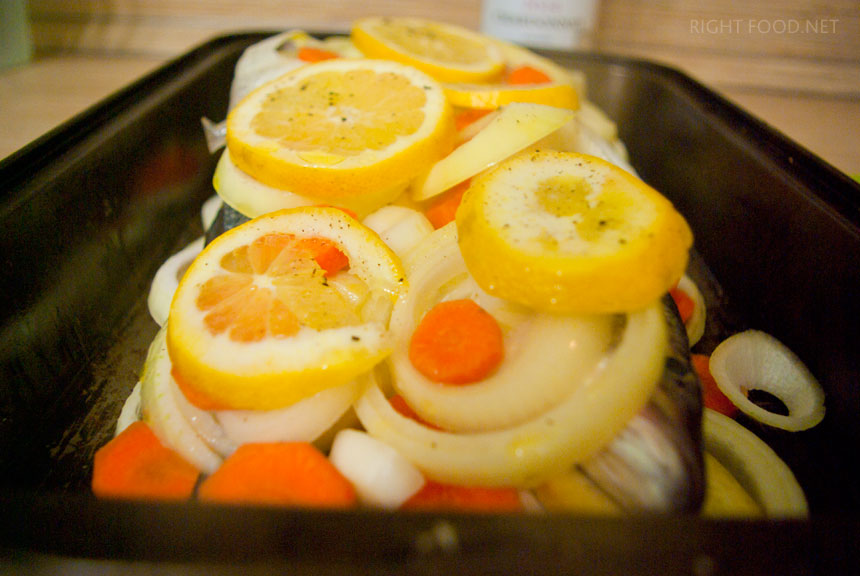 Запеченный Сибас в духовке с овощами. Пошаговый рецепт с фото. Кулинарный блог Вики Лепинг