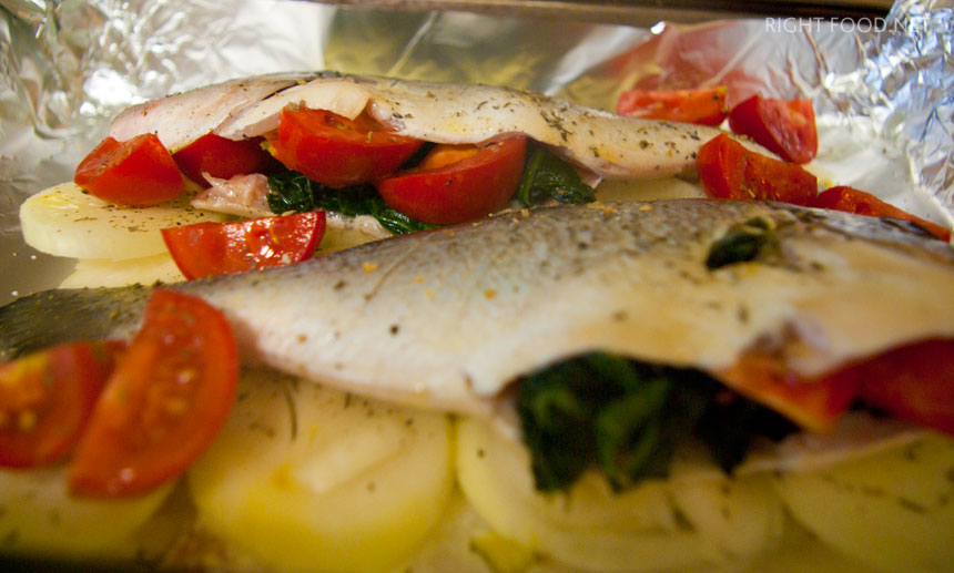 Запеченная рыба с овощами. Пошаговый рецепт с фото. Кулинарный блог Вики Лепинг
