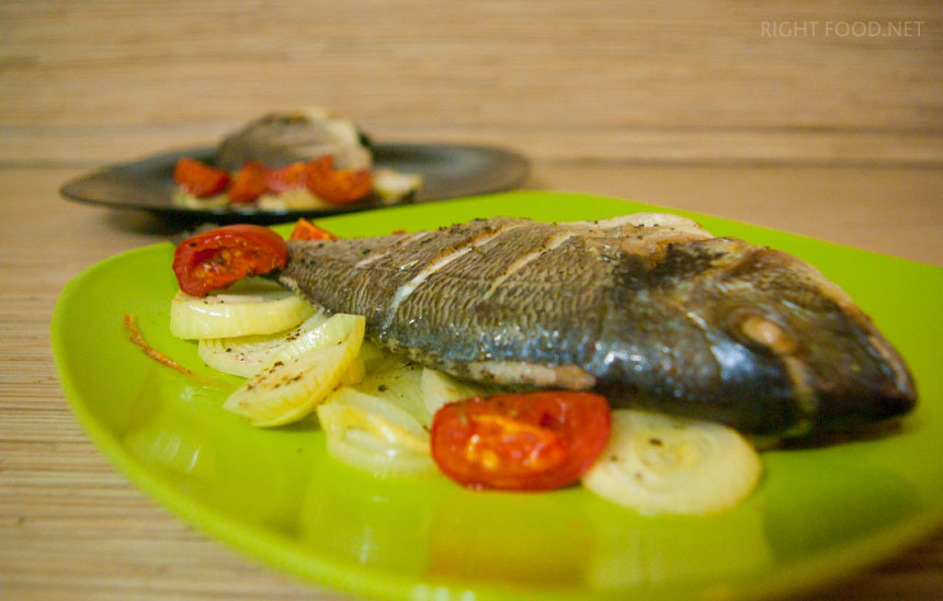 Запеченная рыба с овощами. Пошаговый рецепт с фото. Кулинарный блог Вики Лепинг