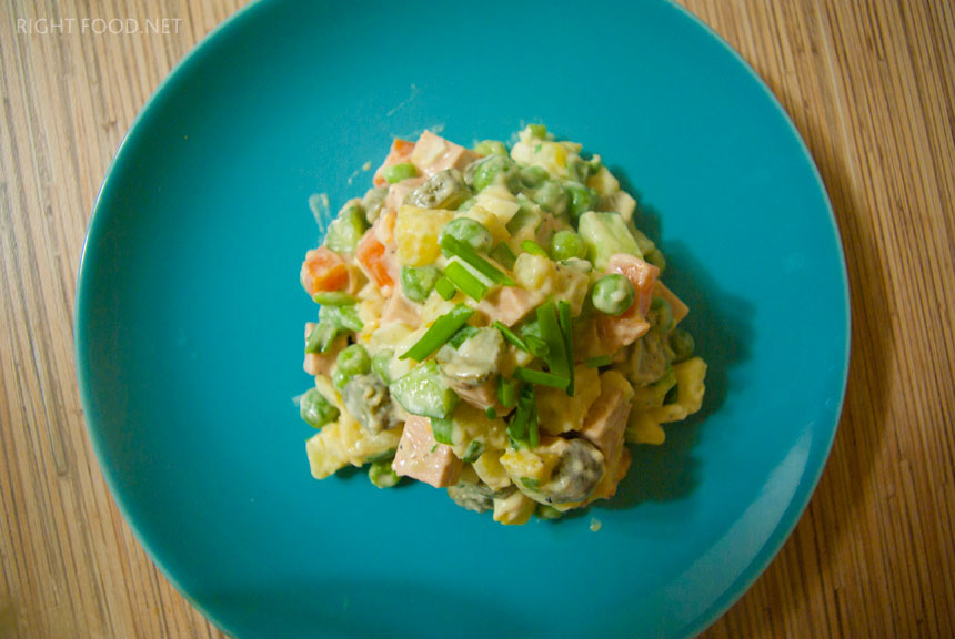 Классический салат Оливье: рецепт на Новый Год пошаговый с фото. Кулинарный блог Вики Лепинг
