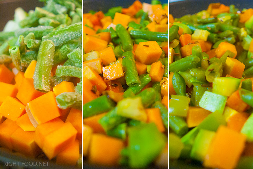 Припущенные овощи со специями, ведическая кухня. Пошаговый рецепт с фото. Кулинарный блог Вики Лепинг