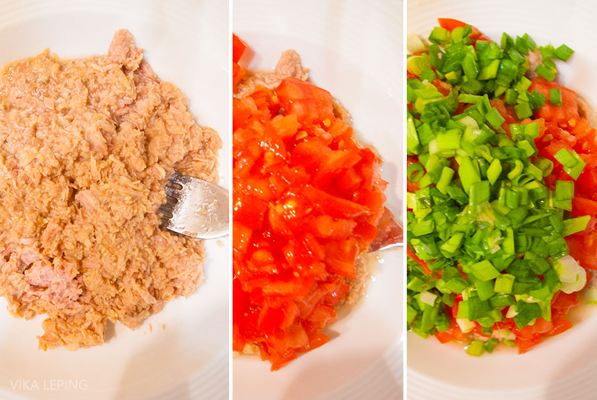 Капустный салат с тунцом и помидорами: рецепт диетический