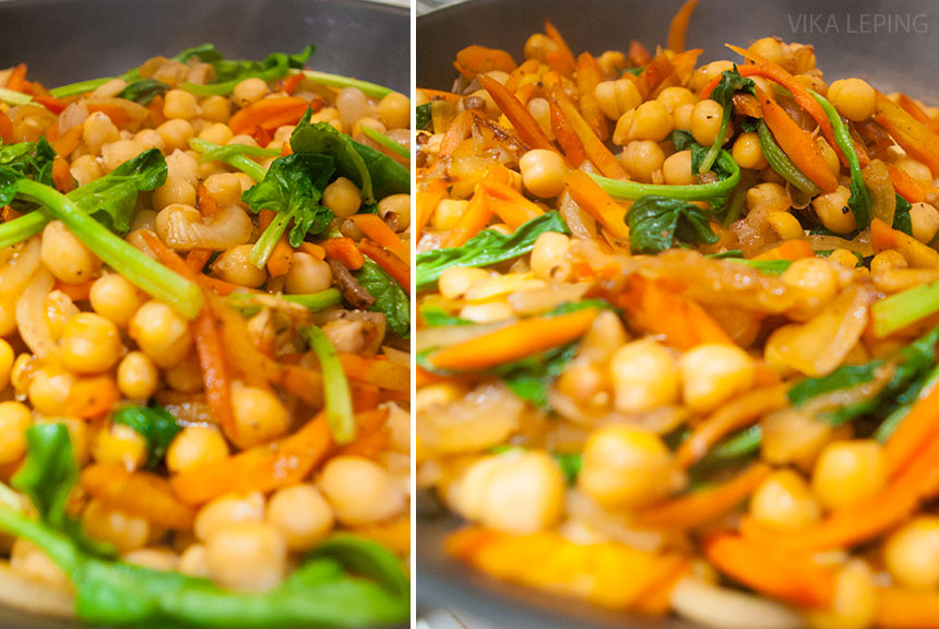 Жареный нут с овощами: рецепт азиатской кухни