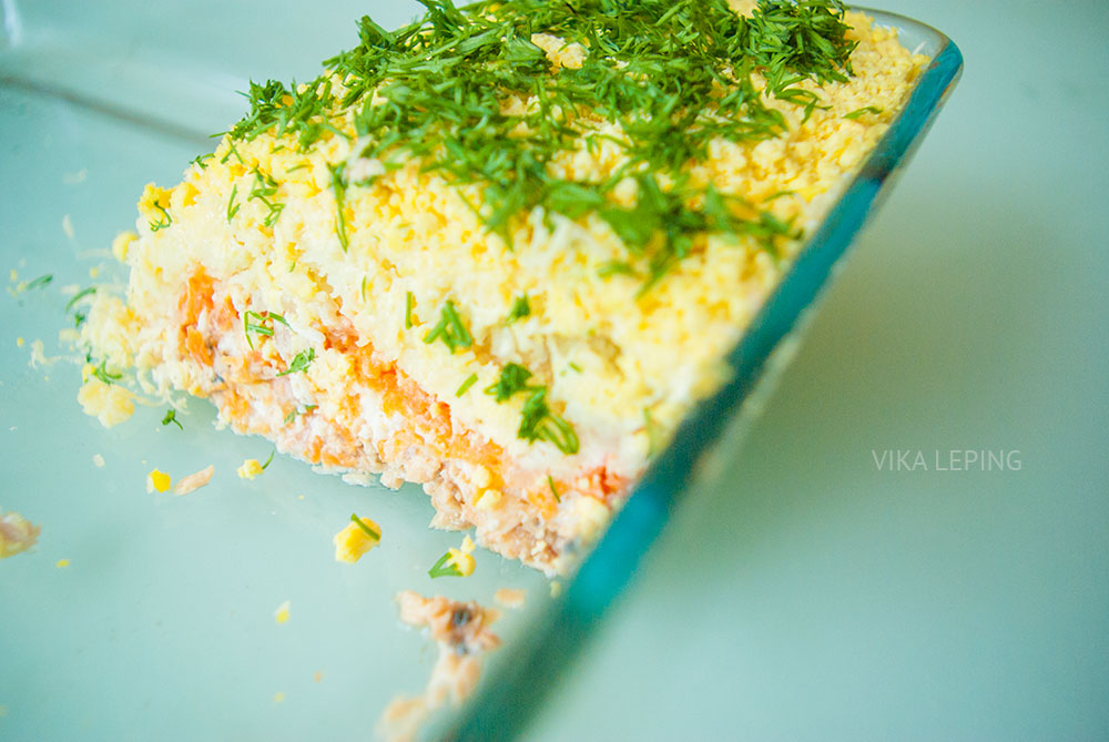 Рыбный салат Мимоза классический: рецепт на Новый Год!
