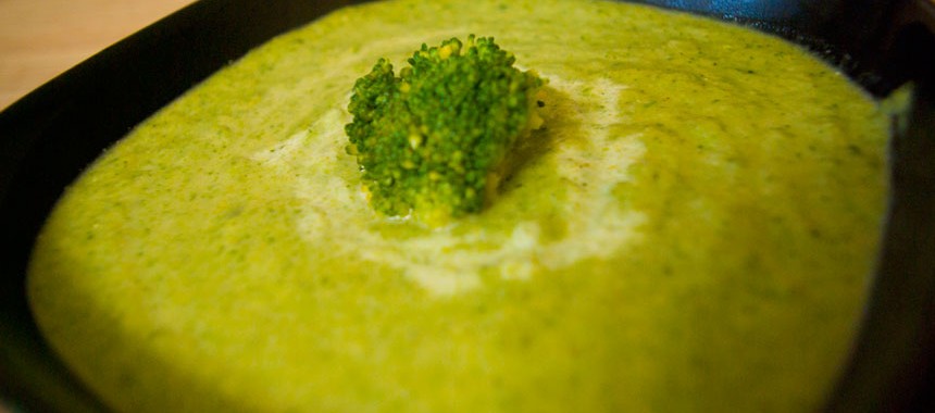 Крем-суп или суп-пюре из брокколи и шпината