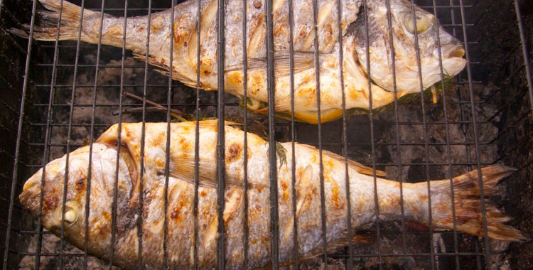Рыба на мангале